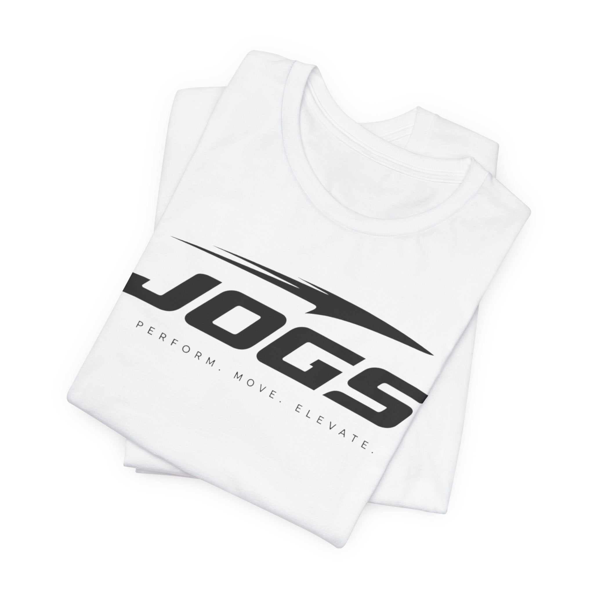 JOGS Performance Tee — 'JOGS' Logo Athletic Running Shirt