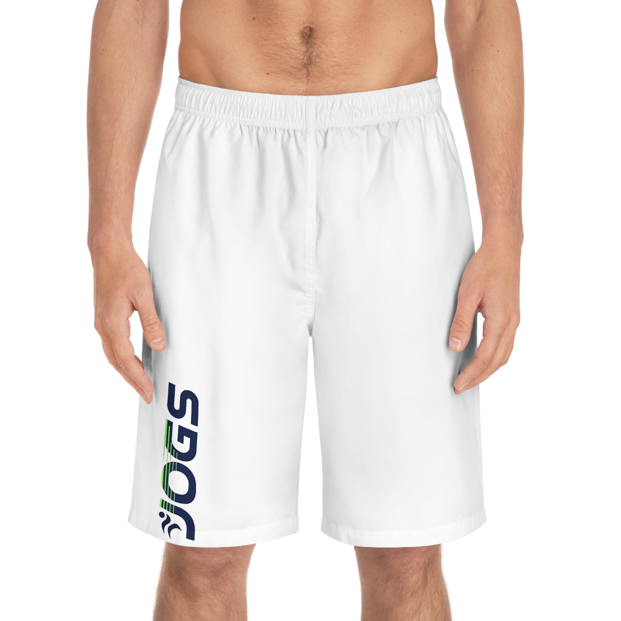 JOGS Logo Men's Board Shorts — Athletic Swim & Surf Trunks