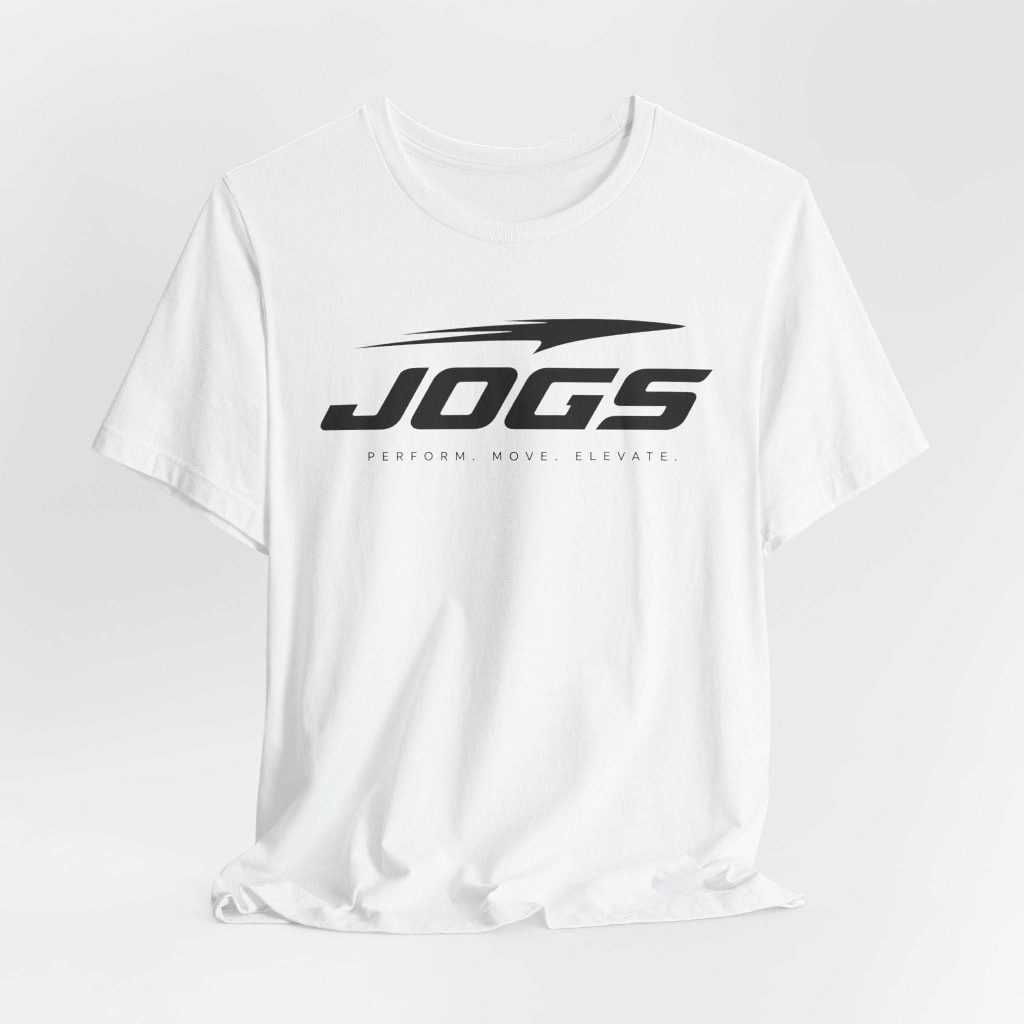 JOGS Performance Tee — 'JOGS' Logo Athletic Running Shirt